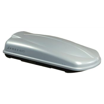Μπαγκαζιέρα Οροφής Free 420L Silver Γυαλιστερή Με Διπλό Άνοιγμα & Quick Fix Τοποθέτηση 0022115