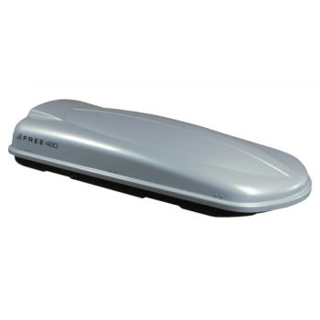 Μπαγκαζιέρα Οροφής Free 480L Silver Γυαλιστερή Με Διπλό Άνοιγμα & Quick Fix Τοποθέτηση 0022119