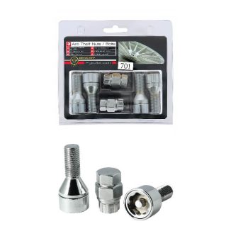 Αντικλεπτικά Μπουλόνια Ασφαλείας Butzi Premium Kit 6 pcs Με Μοναδικό Κλειδί-Εργαλείο Type-CC M14x1.25 L27 T17 0025062