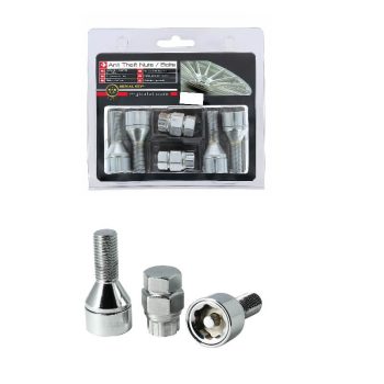Αντικλεπτικά Μπουλόνια Ασφαλείας Butzi Pro Kit 6 pcs Με Μοναδικό Κλειδί-Εργαλείο Type-JJ M12x1.25 L37 T17 0025070