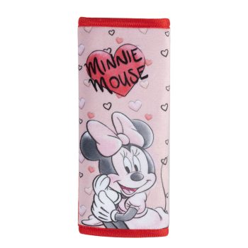 Μαξιλαράκι Ζώνης Ασφαλείας  Minnie Mouse ''Καρδιές'' Βελούδινο Ροζ 1 Τεμάχιο 0027753