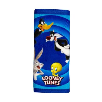 Μαξιλαράκι Ζώνης Ασφαλείας Looney Tunes ''Tweety-Bugs Bunny-Daffy Duck-Sylvester''  Βελούδινο Μπλε 1 Τεμάχιο 0027761