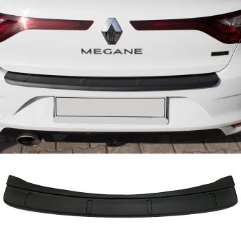 Προστατευτικό Πίσω Προφυλακτήρα Για Renault Megane IV 2016+ Sedan Από Abs Πλαστικό Μαύρο 0027228