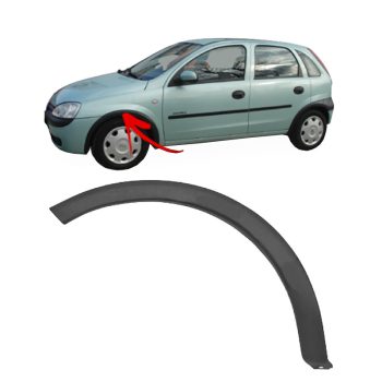Φτερό Τροχού Εμπρός Αριστερά Πλαστική Κούρμπα Για Opel Corsa C 00-06 1 Τεμάχιο 0029582