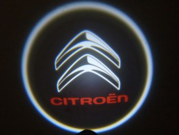 DLCIT Προτζέκτορες πόρτας με λογότυπο Citroen με 5W led - με τρύπημα