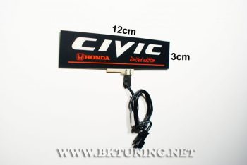 PHCE Φωτιζόμενο σήμα Civic 12x3 cm