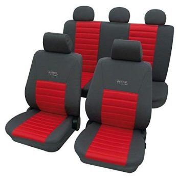 22374812 Κάλυμμα καθισμάτων  Petex "Active Sports" -  κόκκινο - γκρι 11 τμχ. - πολυεστέρα