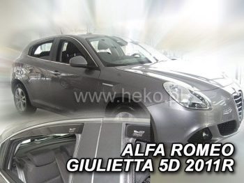 10114 Ανεμοθραύστες για Alfa Romeo Giulietta (2010+) 5 πορτο - 4 τμχ. εμπρός και πίσω