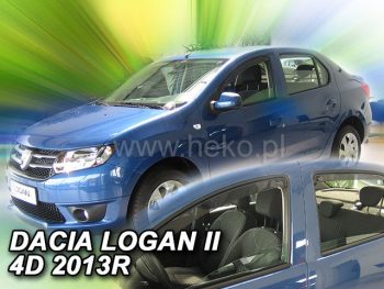 13112 Ανεμοθραύστες για Dacia Logan II (2013+) sedan  - 4 τμχ. εμπρός και πίσω