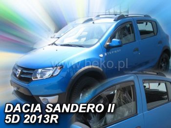 13113 Ανεμοθραύστες για Dacia Sandero / Stepway II (2013+) 5 πορτο - 4 τμχ. εμπρός και πίσω