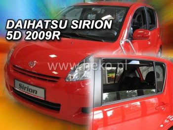 13217 Ανεμοθραύστες για Daihatsu Sirion (2005+) / SUBARU JUSTY (2007 - 2011) 5 πορτο - 4 τμχ. εμπρός και πίσω