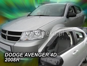 13412 Ανεμοθραύστες για Dodge Avenger (2008+) sedan - 4 τμχ. εμπρός και πίσω