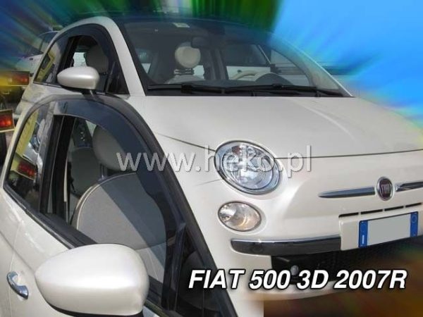 15156 Ανεμοθραύστες για Fiat 500 (2007+) 3 πορτο