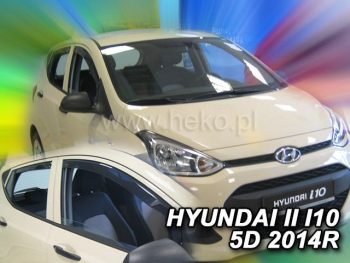 17278 Ανεμοθραύστες για Hyundai i10 (2014+) 5 πορτο - 4 τμχ. εμπρός και πίσω