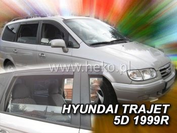 17264 Ανεμοθραύστες για Hyundai Trajet (1998-2008) 5 πορτο - 4 τμχ. εμπρός και πίσω