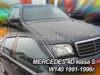 23265 Ανεμοθραύστες για Mercedes S-Class W140  (1991-1998) sedan - 4 τμχ. εμπρός και πίσω