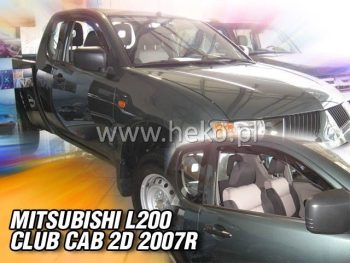 23359 Ανεμοθραύστες για Mitsubishi  L-200  (2006-2016)  Club Cab 2 πορτο / μιάμιση καμπίνα