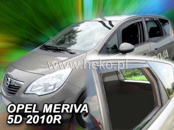 25327 Ανεμοθραύστες για Opel Meriva (2010+) 5 πορτο  - 4 τμχ. εμπρός και πίσω