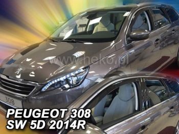 26155 Ανεμοθραύστες για Peugeot 308 (2014+ ) combi - 4 τμχ. εμπρός και πίσω