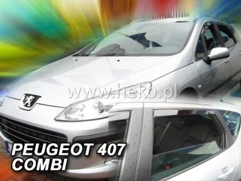 26137 Ανεμοθραύστες για Peugeot 407 (2004+) combi - 4 τμχ. εμπρός και πίσω