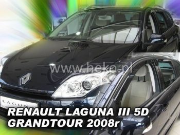 27167 Ανεμοθραύστες για Renault Laguna /Grandtour (2008+) 5 πορτο - 4 τμχ εμπρός και πίσω