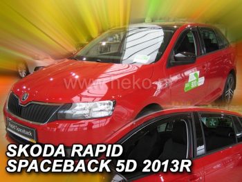 28341 Ανεμοθραύστες για Skoda Rapid / Spaceback (2012+) 5 πορτο - 4 τμχ εμπρός και πίσω