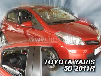29622 Ανεμοθραύστες για Toyota Yaris  (2011+) 5 πορτο - 4 τμχ εμπρός και πίσω