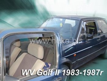 31165 Ανεμοθραύστες για Vw Golf 2 (1983-1987) (με το μικρό παραθυράκι) sedan - 4 τμχ εμπρός και πίσω