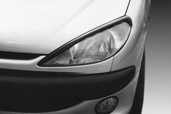 FR.00.0024 Φρυδάκια φαναριών Peugeot 206 - μαύρα