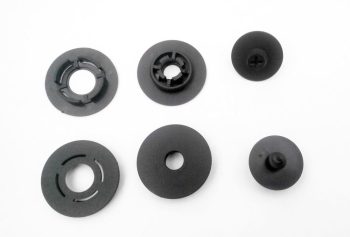 210101 Πλαστικά κουμπώματα για πατάκια για το πάτωμα - στρόγγυλα με  βίδα για το πάτωμα - 4τμχ.