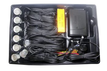 PS8S Αισθητήρες παρκαρίσματος - με 8 αισθητήρες και ηχητική προειδοποίηση - ασημένιο χρώμα