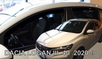 13120 Ανεμοθραύστες για DACIA LOGAN III 4D (2020+) sedan - 4τμχ. εμπρός και πίσω