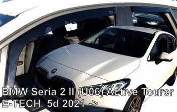 11195 Ανεμοθραύστες για BMW 2 ACTIVE TOURER U06 (2021+)   - 4 τμχ. εμπρός και πίσω