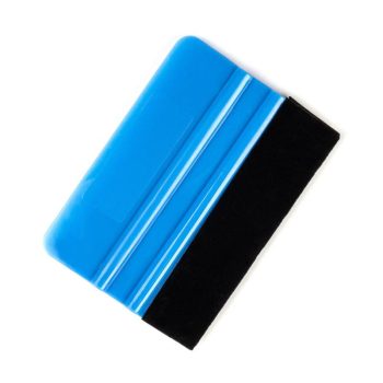 Ειδική Σπάτουλα Μάκτρο Εφαρμογής - Τοποθέτησης Αυτοκόλλητων Με  Προστατευτική Τσόχα Μπλε Χρώμα 10x7.5cm 03116 Amio 0030097