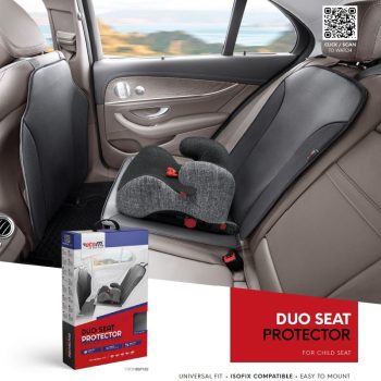 Προστατευτικό Σετ Αντιολισθητικό Πλατοκάθισμα & Προστατευτικό Πλάτης Otom Duo Seat Protector Για Χρήση Με Παιδικό Καρεκλάκι Αυτοκινήτου Από Δερματίνη BSP-102 2 Τεμάχια 0030479