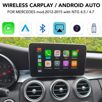 BZ 242 CPAA (CARPLAY / ANDROID AUTO BOX for MERCEDES mod.2012-2015 with NTG 4.5/4.7) - DIQ_CPAA_BZ242