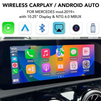 BZ 248 CPAA (CARPLAY / ANDROID AUTO BOX for MERCEDES mod.2019> with NTG 6.0 MBUX) - DIQ_CPAA_BZ248