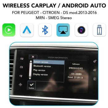PG 256 CPAA (CARPLAY / ANDROID AUTO BOX for  PEUGEOT - CITROEN - DS mod. 2013-2016) - DIQ_CPAA_PG256